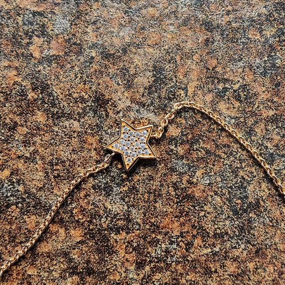 EMPORIO ARMANI brand Rose Gold tone bracelet with crystal star - Picture 5 of 6